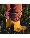 Mr.Tiggle Rubber Rain Boots - Cotton Lined - Matt Yellow Wellies