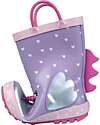 Mr.Tiggle Rubber Rain Boots - Cotton Lined - Unicorn Hearts Wellies