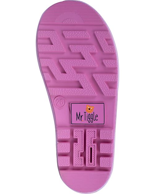 Mr.Tiggle Rubber Rain Boots - Cotton Lined - Unicorn Hearts Wellies