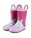 Mr.Tiggle Rubber Rain Boots - Cotton Lined - Unicorn Little Stars Wellies