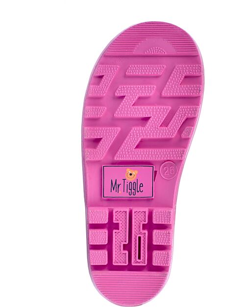 Mr.Tiggle Rubber Rain Boots - Cotton Lined - Unicorn Little Stars Wellies