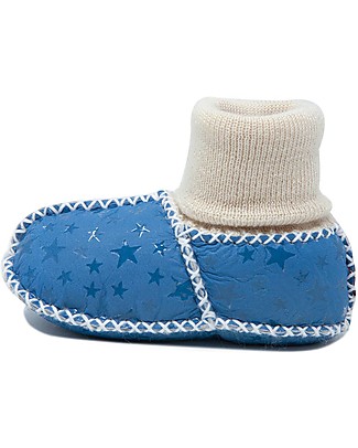 Mr.Tiggle Slippersocks Baby Slippers with socks - Navy Stars Slippers