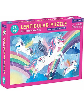 Mudpuppy 75 Piece Puzzle - Lenticular - Unicorn Magic Puzzles