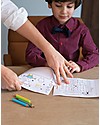 Mudpuppy Activity Roll, Robotics Lab - Recycled Paper! Draw And Color