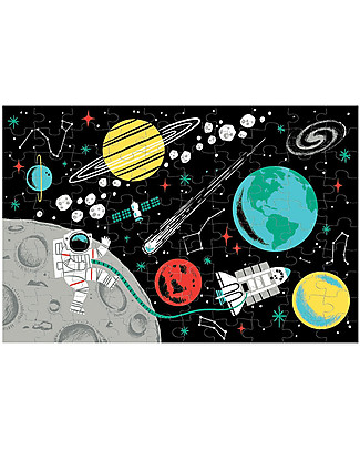 Mudpuppy Glow in the Dark Puzzle, Outer Space - 100 pieces Puzzles