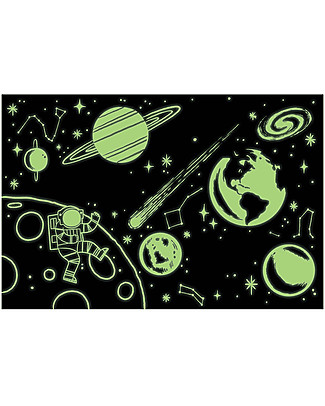 Mudpuppy Glow in the Dark Puzzle, Outer Space - 100 pieces Puzzles
