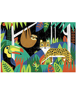Mudpuppy Glow in the Dark Puzzle, Rainforest - 100 pieces Puzzles