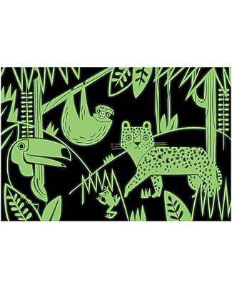 Mudpuppy Glow in the Dark Puzzle, Rainforest - 100 pieces Puzzles