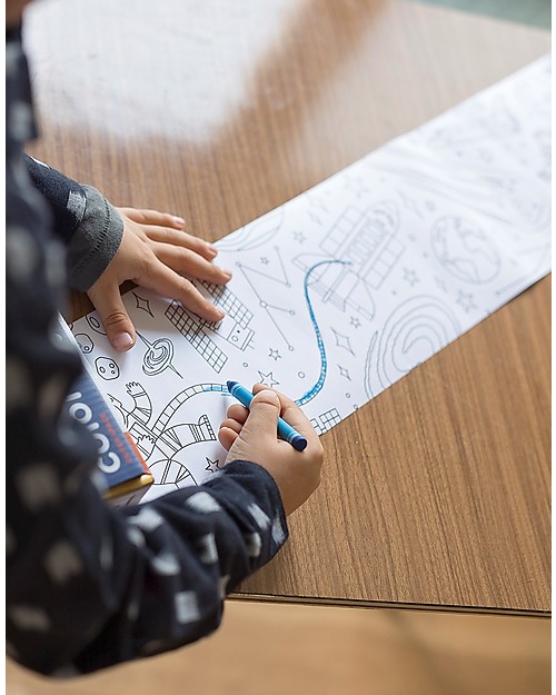 Mudpuppy Mini Coloring Roll, Outer Space - Travel Friendly Companion! Board Games