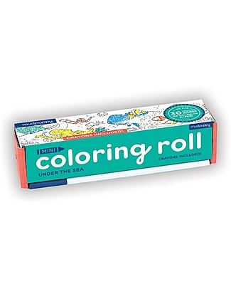 Mudpuppy Mini Coloring Roll, Under the Sea - Travel Friendly Companion! Colouring Activities