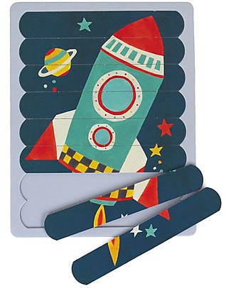 Mudpuppy Puzzle Sticks, Transportation - 6 Different Images in Recycled Paper! Puzzles