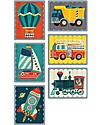 Mudpuppy Puzzle Sticks, Transportation - 6 Different Images in Recycled Paper! Puzzles