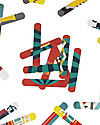 Mudpuppy Puzzle Sticks, Transportation - 6 Different Images in Recycled Paper! Puzzles