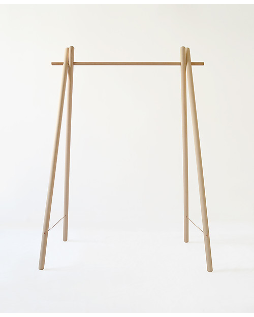 Mum and Dad Factory Beech Wood Children’s Clothes Rack, 127 cm tall - Made in France! Hangers