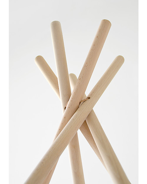 Mum and Dad Factory Beech Wood Tipi Structure, 148 cm tall - Made in France! Tepees & Tents