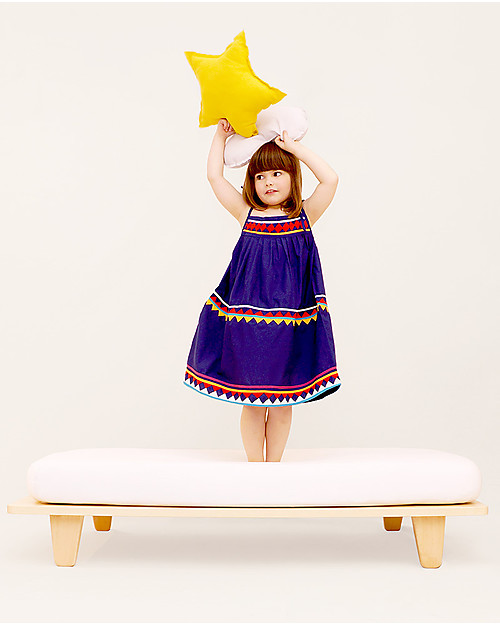 Mum and Dad Factory OUTLET Lit Junior Bed - Beech Wood + Rounded Foam Mattress - Showroom Sample Single Bed