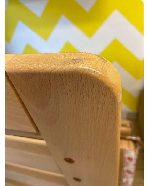 Mum and Dad Factory OUTLET Lit Junior Bed - Beech Wood + Rounded Foam Mattress - Showroom Sample Single Bed