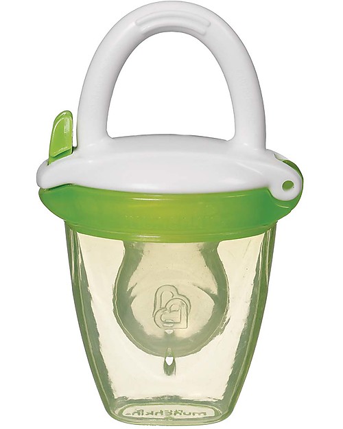 Munchkin Baby Food Feeder with Cap for Purees and Baby Food - Green Dummies & Soothers