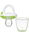 Munchkin Baby Food Feeder with Cap for Purees and Baby Food - Green Dummies & Soothers
