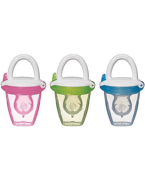 Munchkin Baby Food Feeder with Cap for Purees and Baby Food - Pink Dummies & Soothers