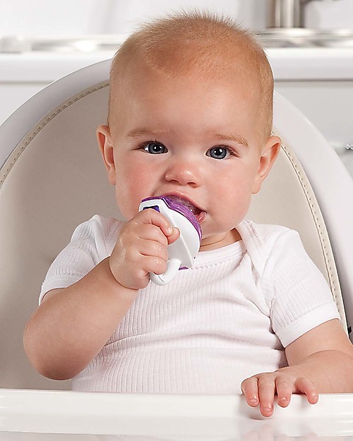 Munchkin Baby Food Feeder with Cap for Purees and Baby Food - Pink Dummies & Soothers