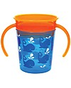 Munchkin Trainer Cup Miracle® 360°, 180 ml - Whales, with handles Cups