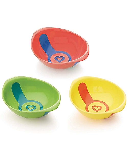 Munchkin White Hot Bowls, 3-pack - BPA-free! Bowls & Plates