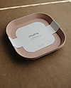 Mushie 2 Square Plates Set - Dishmachine Washable - Blush Bowls & Plates