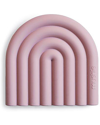 Mushie Rainbow Teether - 100% Food-Grade Silicone - Mauve Teethers