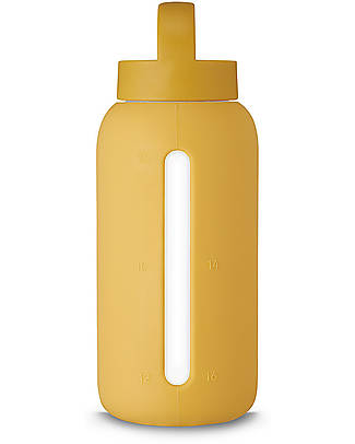Muuki Bottle - Borosilicate Glass - Honey Mustard - 750 ml - Reduce Plastic! Non-Thermal Water Bottles