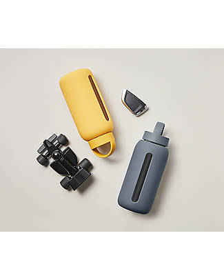 Muuki Bottle - Borosilicate Glass - Honey Mustard - 750 ml - Reduce Plastic! Non-Thermal Water Bottles