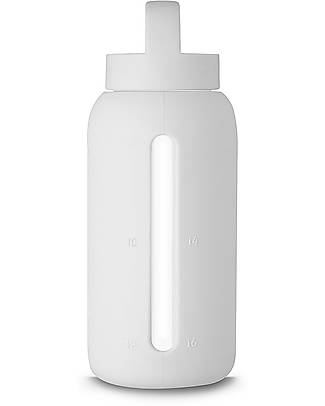 Muuki Bottle - Borosilicate Glass - Nimbus Cloud - 750 ml - Reduce Plastic! Non-Thermal Water Bottles