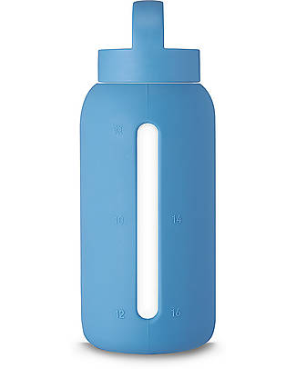 Muuki Bottle - Borosilicate Glass - Ocean Blue - 750 ml - Reduce Plastic! Non-Thermal Water Bottles