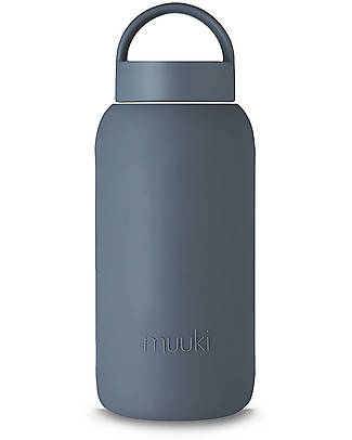 Muuki Bottle - Borosilicate Glass - Smoke Grey - 750 ml - Reduce Plastic! Non-Thermal Water Bottles