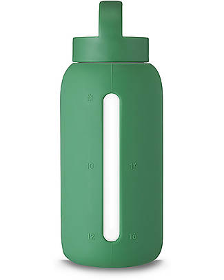Muuki Bottle - Borosilicate Glass - Supreme Green - 750 ml - Reduce Plastic! Non-Thermal Water Bottles