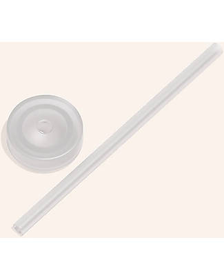 Muuki Cap with Straw for Muuki Bottle - Lounge Straw + Cap - White Bottle Accessories