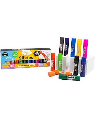 My Creative Box Silkies Paint Sticks by My Creative Box - 12 Colours - Ages 3+ Creative Toys