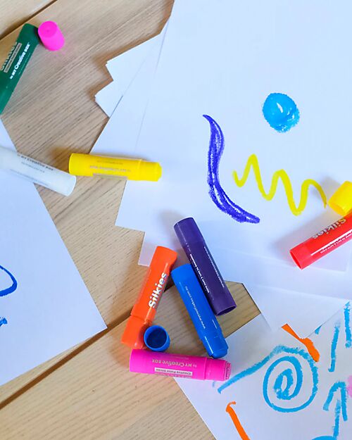 My Creative Box Silkies Paint Sticks by My Creative Box - 12 Colours - Ages 3+ Creative Toys