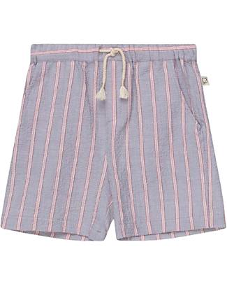My Little Cozmo Bermuda - Blue/Gray - Better Culture Initiative Certified - 100% Organic Cotton Shorts