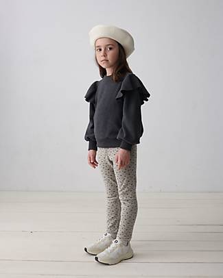 My Little Cozmo Knit Ruffle Sweater - Dark Grey Jumpers