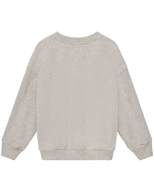 My Little Cozmo Organic Knit Sweater - Light Grey Sweatshirts