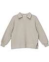 My Little Cozmo Organic Plush Sweatshirt - V Neckline - Light Grey Sweatshirts