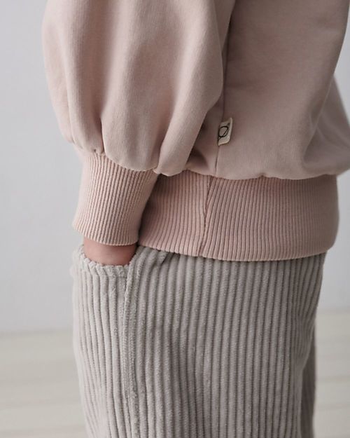 My Little Cozmo Organic Raglan Sweatshirt - Soft Pink Sweatshirts