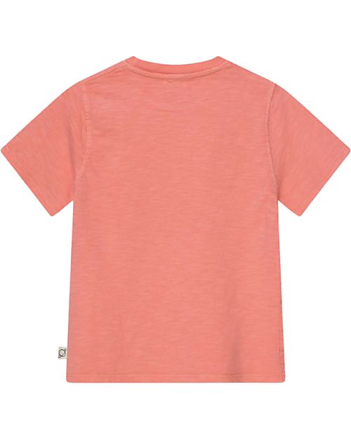 My Little Cozmo Print Slub T-Shirt "In Diversity there is Beauty" - Coral - 100% Organic Cotton GOTS T-shirts