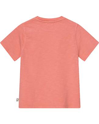 My Little Cozmo Print Slub T-Shirt "In Diversity there is Beauty" - Coral - 100% Organic Cotton GOTS T-shirts