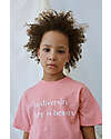 My Little Cozmo Print Slub T-Shirt "In Diversity there is Beauty" - Coral - 100% Organic Cotton GOTS T-shirts