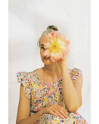 My Little Cozmo Ruffle Dress - Floral - for Mom! - 100% Organic Cotton Dresses_