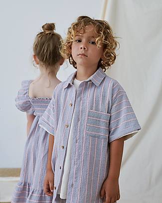 My Little Cozmo Short Sleeved Shirt - Stripes - Better Culture Initiative Certified - 100% Organic Cotton T-shirts