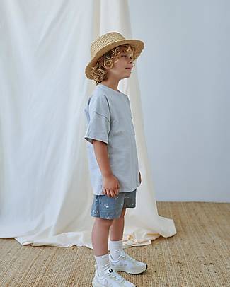 My Little Cozmo Slub Pocket T-Shirt - Soft Grey - 100% GOTS Organic Cotton T-shirts