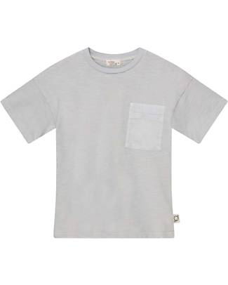 My Little Cozmo Slub Pocket T-Shirt - Soft Grey - 100% GOTS Organic Cotton T-shirts